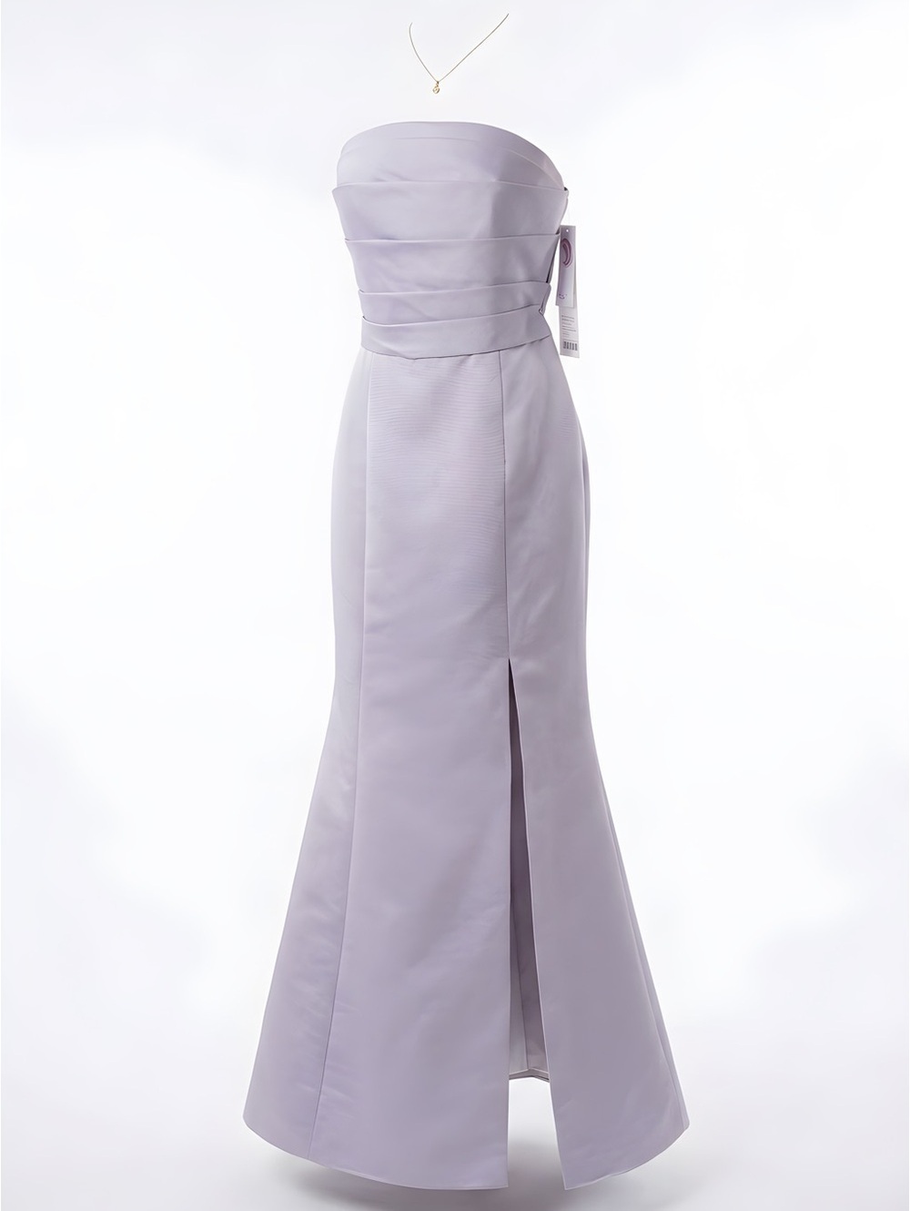 Mother of the Bride/Groom Sale -Lilac Gown and Front Slit and Pleated Bodice